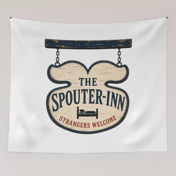 Item preview, Moby Dick Spouter-Inn Sign - Strangers Welcome designed and sold by Fenay Designs.