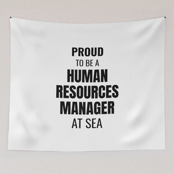 Item preview, Proud to be a Human Resources Manager at Sea (Black) designed and sold by ShipCrewNation.