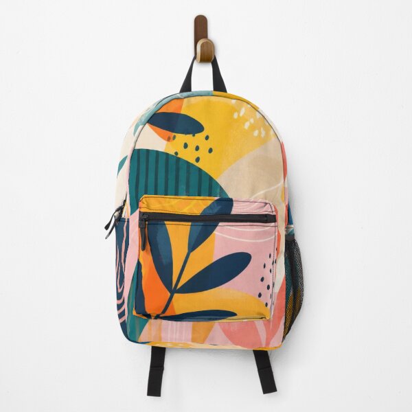 Item preview, Colourful Abstract Botanical Pattern With Organic Shapes And Rainbows designed and sold by My Gluten Free Life UK.