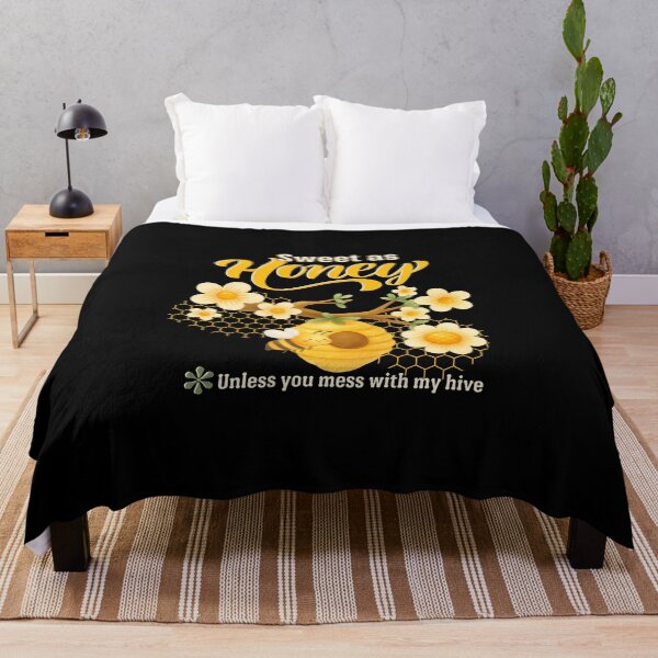 Item preview, Queen Bee | Sweet as Honey Unless You Mess with My Hive | Light Print Edition designed and sold by SunandShade.