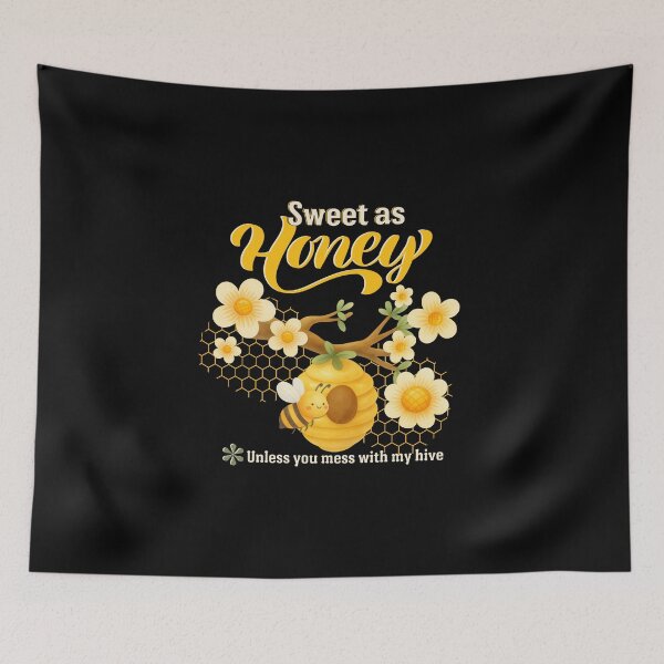 Item preview, Queen Bee | Sweet as Honey Unless You Mess with My Hive | Light Print Edition designed and sold by SunandShade.