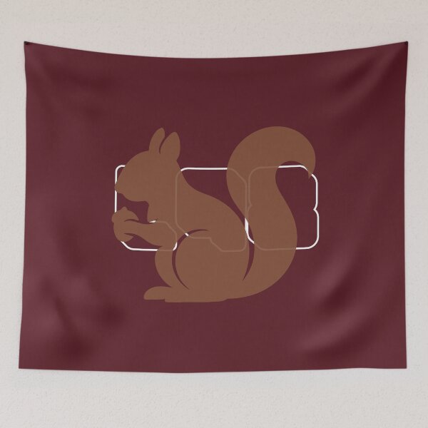 Item preview, Brown Squirrel Acorn Silhouette Outdoor L98 Art designed and sold by L98-Studio.