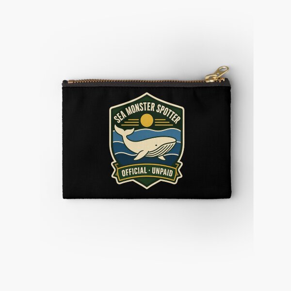 Item preview, Moby Dick Sea Monster Spotter Badge designed and sold by Fenay Designs.