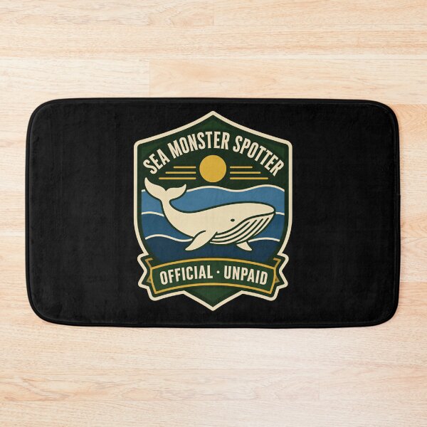 Item preview, Moby Dick Sea Monster Spotter Badge designed and sold by Fenay Designs.