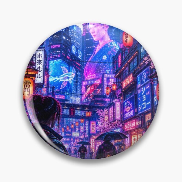 Item preview, Japan Neon Tokyo Night City designed and sold by Print Print On.