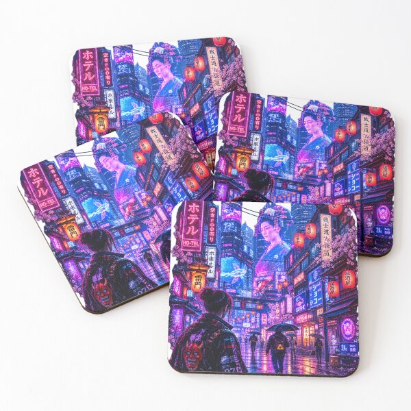 Item preview, Japan Neon Tokyo Night City designed and sold by Print Print On.