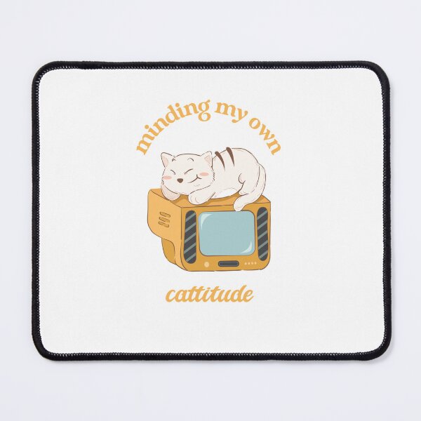 Item preview, Minding My Own Cattitude Cat Dark Humor designed and sold by FunTeesFactory.