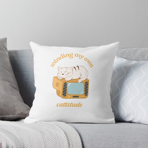 Item preview, Minding My Own Cattitude Cat Dark Humor designed and sold by FunTeesFactory.