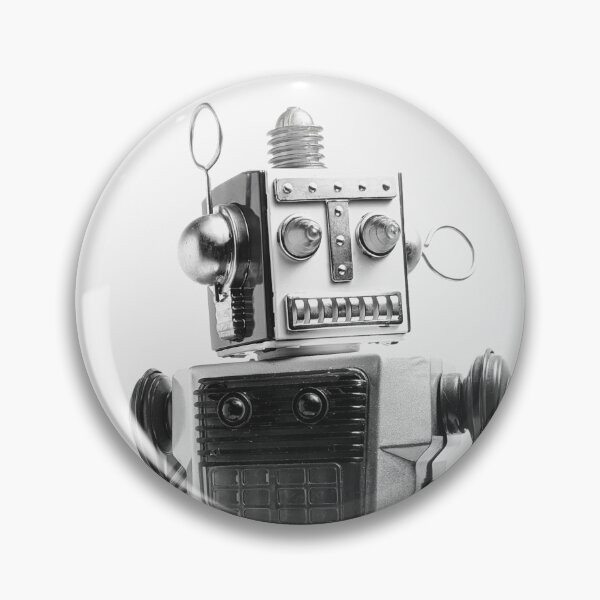 Item preview, Robot Girl Spacing Out PIN designed and sold by FFP-Merch.