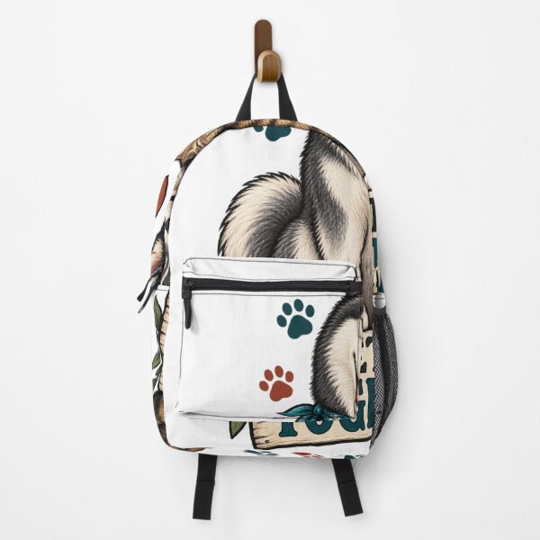 Item preview, Better Together – Husky and Cat Friendship Design designed and sold by SalamInkStudio.