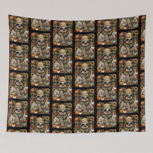 Item preview, Fall Sloth Slow Cozy designed and sold by Roy & Tiffany.