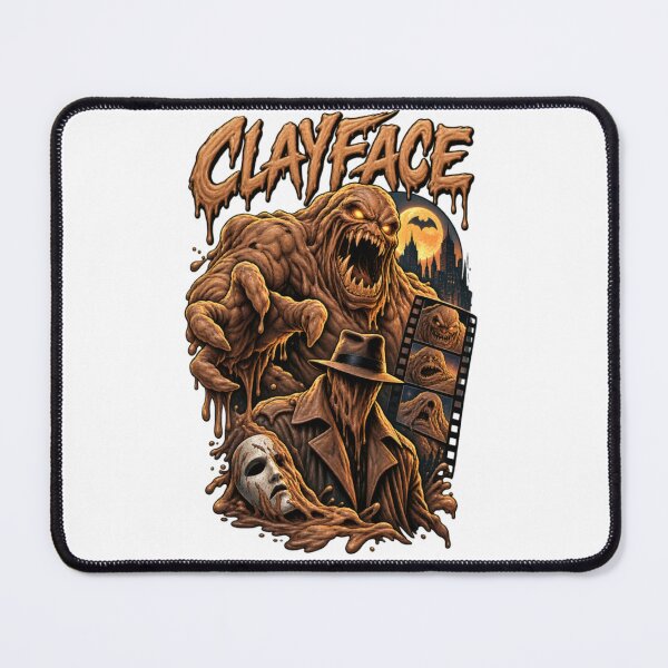 Item preview, Clayface Horror Movie Monster – Retro Halloween Slime Villain designed and sold by ActionForge.