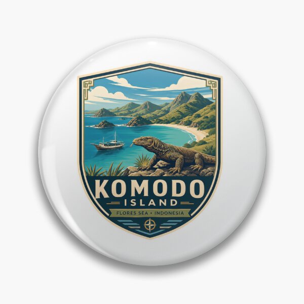 Item preview, Komodo Island Flores Sea Indonesia Dragon Wildlife Traveler designed and sold by Simsimah26Parks.