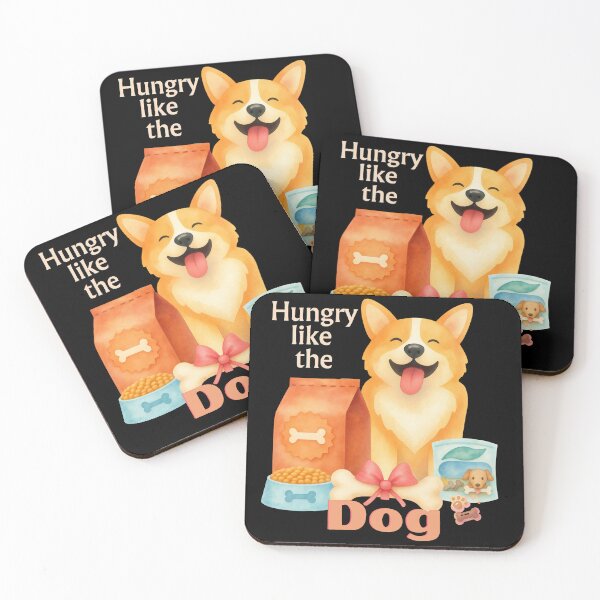 Item preview, Hungry Like The Dog - Funny Corgi Doggie Foodie - Light Text Edition designed and sold by SunandShade.