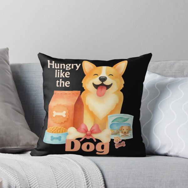 Item preview, Hungry Like The Dog - Funny Corgi Doggie Foodie - Light Text Edition designed and sold by SunandShade.