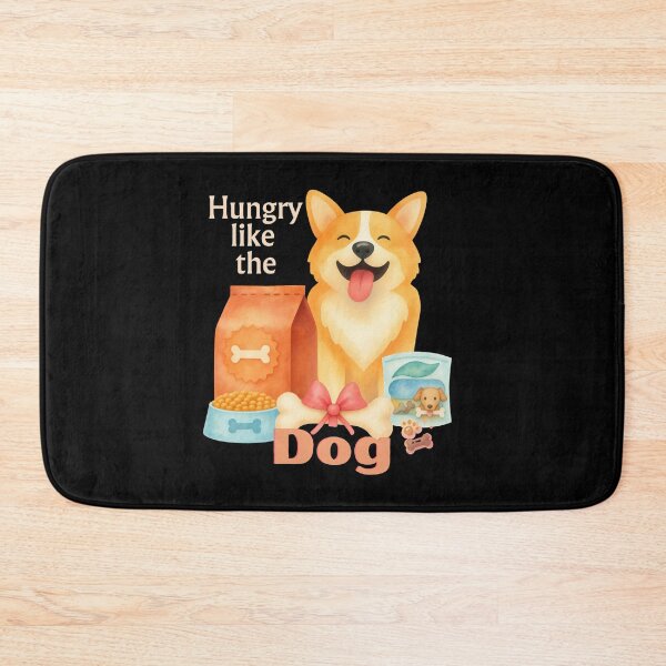 Item preview, Hungry Like The Dog - Funny Corgi Doggie Foodie - Light Text Edition designed and sold by SunandShade.