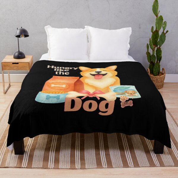 Item preview, Hungry Like The Dog - Funny Corgi Doggie Foodie - Light Text Edition designed and sold by SunandShade.
