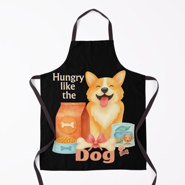 Item preview, Hungry Like The Dog - Funny Corgi Doggie Foodie - Light Text Edition designed and sold by SunandShade.