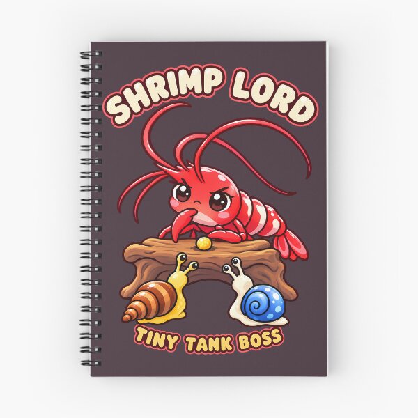 Item preview, Shrimp Lord Tiny Tank Boss - Kawaii Cherry Shrimp for Aquarium Keepers designed and sold by PXEpic.