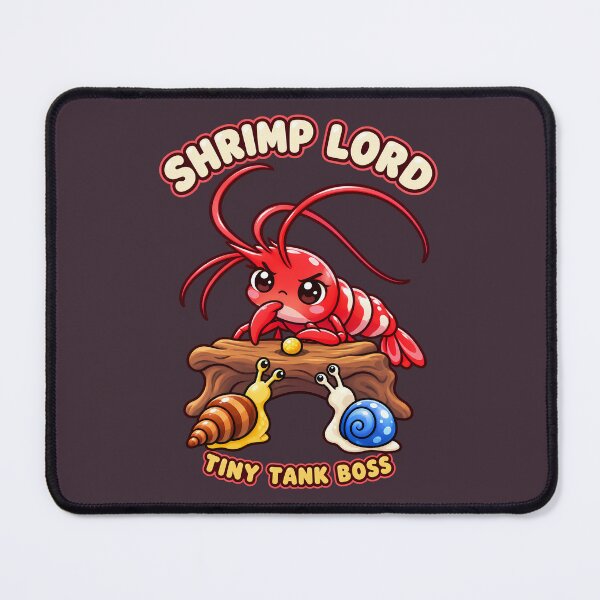 Item preview, Shrimp Lord Tiny Tank Boss - Kawaii Cherry Shrimp for Aquarium Keepers designed and sold by PXEpic.