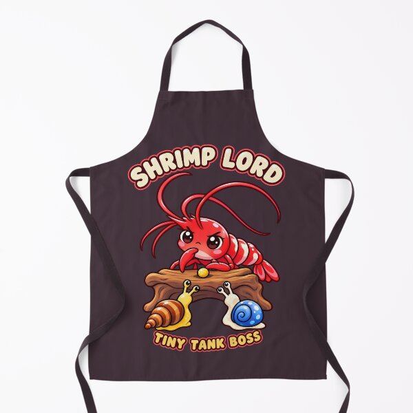 Item preview, Shrimp Lord Tiny Tank Boss - Kawaii Cherry Shrimp for Aquarium Keepers designed and sold by PXEpic.