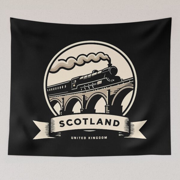 Item preview, Highland Steam Train – Vintage Scotland designed and sold by Scaryzz.