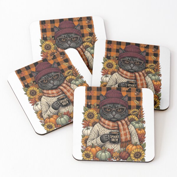 Item preview, Fall Cat Spooky Brew designed and sold by Tiffany Roy.