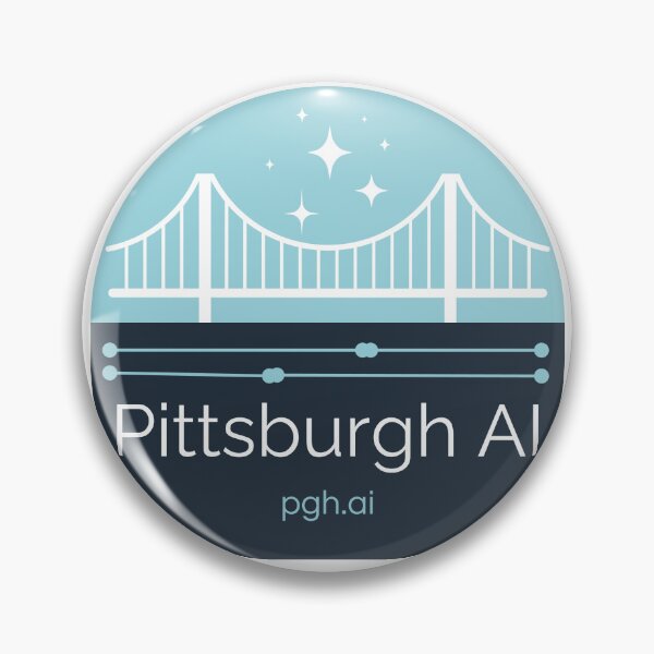 Artikelvorschau, Kopie des blauen Logos von Pittsburgh AI PghAi entworfen und verkauft von PittsburghAI.