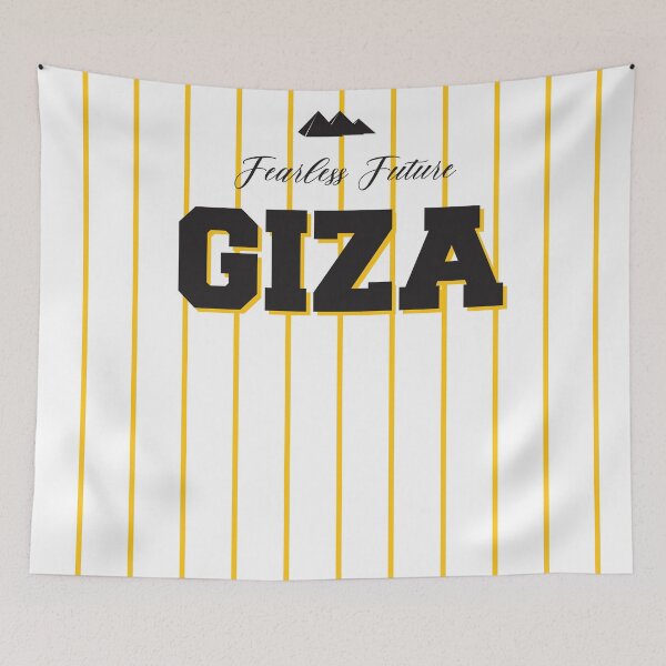 Item preview, Giza Fearless Future Pinstripe Streetwear Graphic designed and sold by bolayousri.