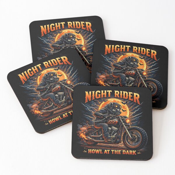 Item preview, Night Rider Wolf – Howl at the Dark Artwork designed and sold by Dogandesighn.