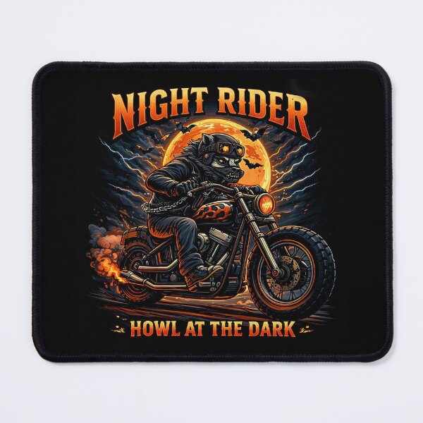 Item preview, Night Rider Wolf – Howl at the Dark Artwork designed and sold by Dogandesighn.