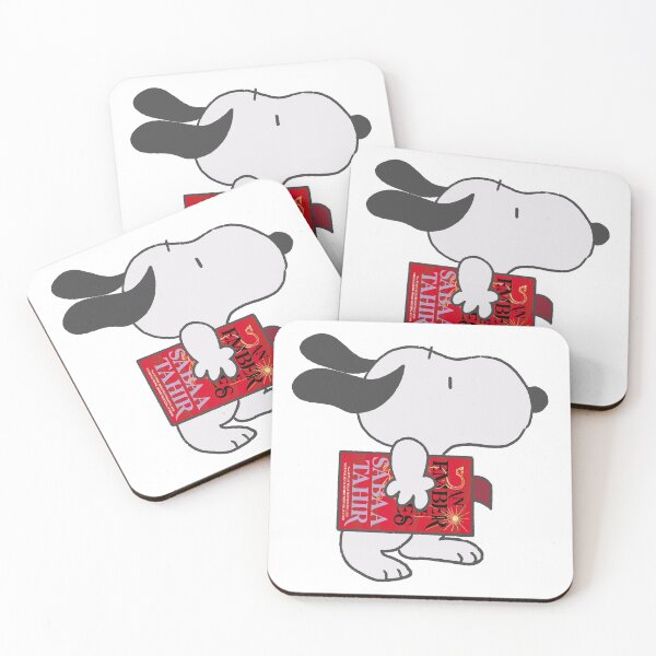 Item preview, snoopy reading an ember in the ashes designed and sold by liveawhimsylife.
