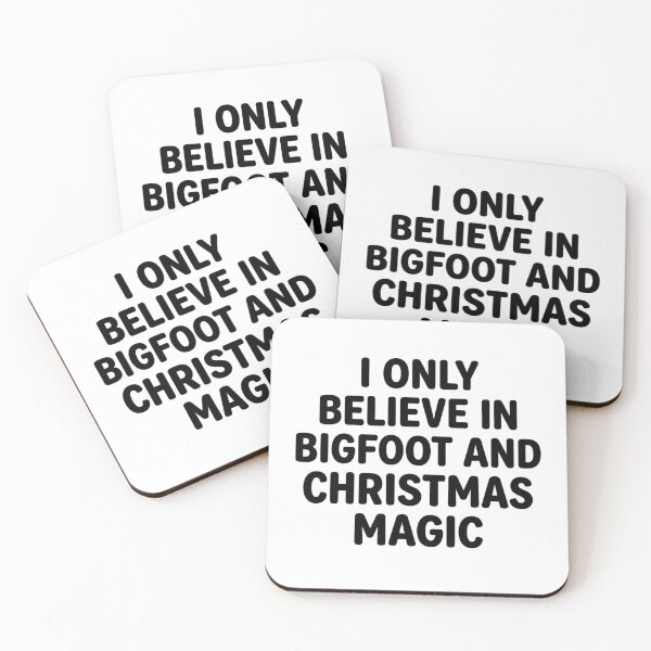 Item preview, I Only Believe In Bigfoot And Christmas Magic Funny Sasquatch Holiday Humor designed and sold by raedattia.