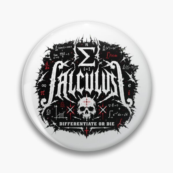 Item preview, Calculus Death Metal Skull Differentiate Or Die designed and sold by chattsuede.
