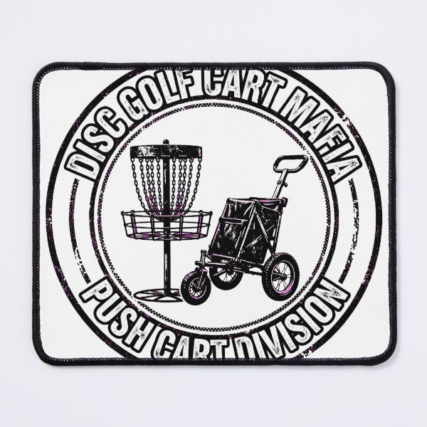 Item preview, Disc Golf Cart Mafia Push Cart Division Disc Golf Basket Badge designed and sold by TauqeerArts.