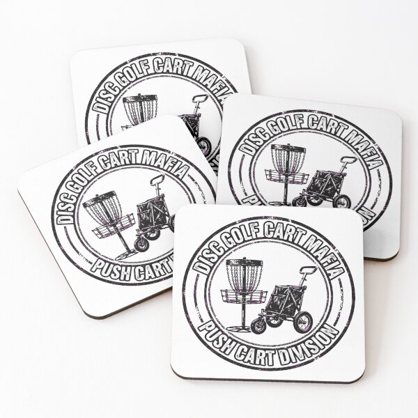 Item preview, Disc Golf Cart Mafia Push Cart Division Disc Golf Basket Badge  designed and sold by TauqeerArts.