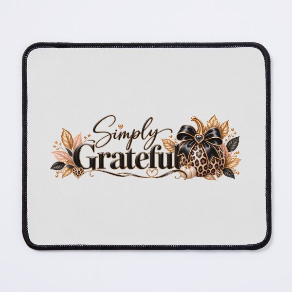 Item preview, Simply Grateful – Elegant Leopard Pumpkin Fall Design designed and sold by HO•Designs.