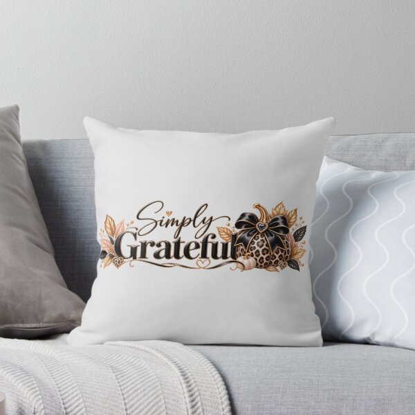 Item preview, Simply Grateful – Elegant Leopard Pumpkin Fall Design designed and sold by HO•Designs.