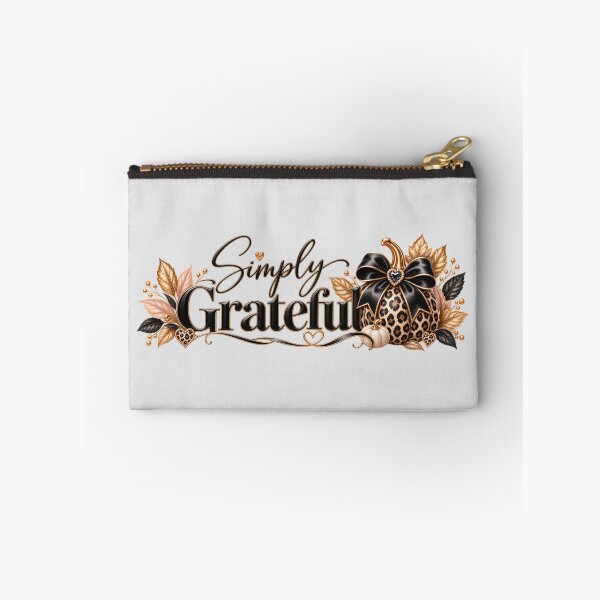 Item preview, Simply Grateful – Elegant Leopard Pumpkin Fall Design designed and sold by HO•Designs.
