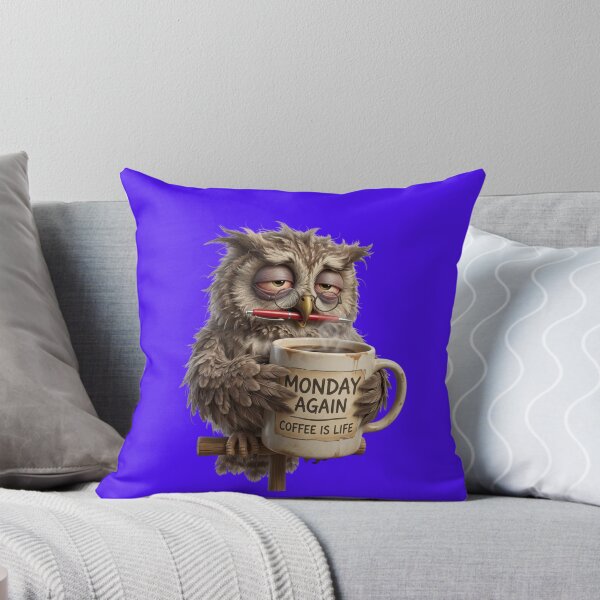 Item preview, Funny 3D Owl Teacher Drinking Coffee - School Humor designed and sold by CoffeeAndChao.