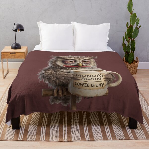 Item preview, Funny 3D Owl Teacher Drinking Coffee - School Humor designed and sold by CoffeeAndChao.
