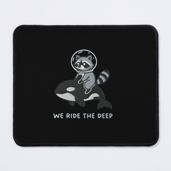 Item preview, Raccoon Riding Orca We Ride the Deep designed and sold by roartusa.