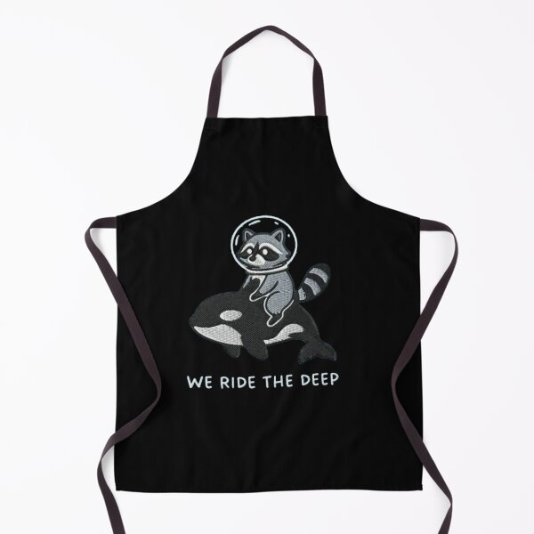 Item preview, Raccoon Riding Orca We Ride the Deep designed and sold by roartusa.