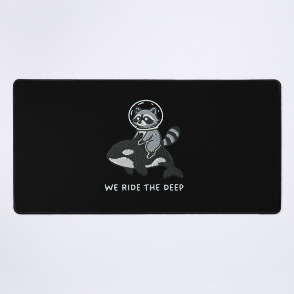 Item preview, Raccoon Riding Orca We Ride the Deep designed and sold by roartusa.