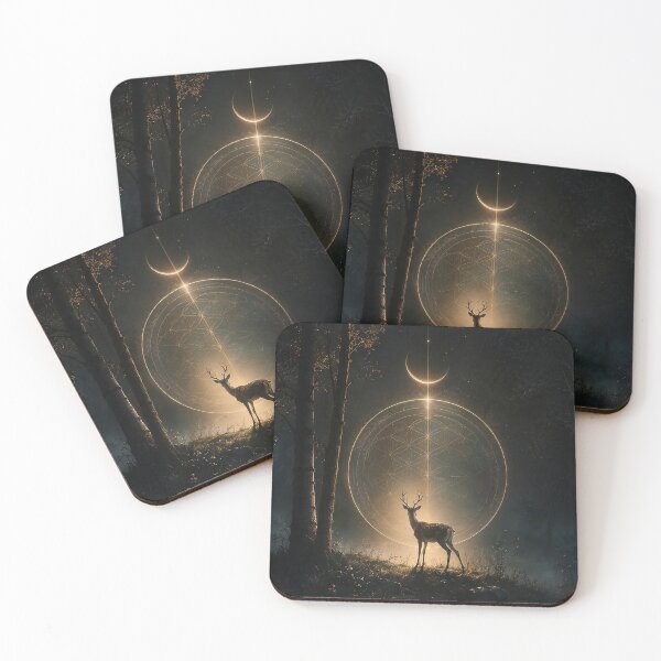 Item preview, The Wild Remembers – Spiritual Deer Sacred Geometry Art designed and sold by SacredLensV.