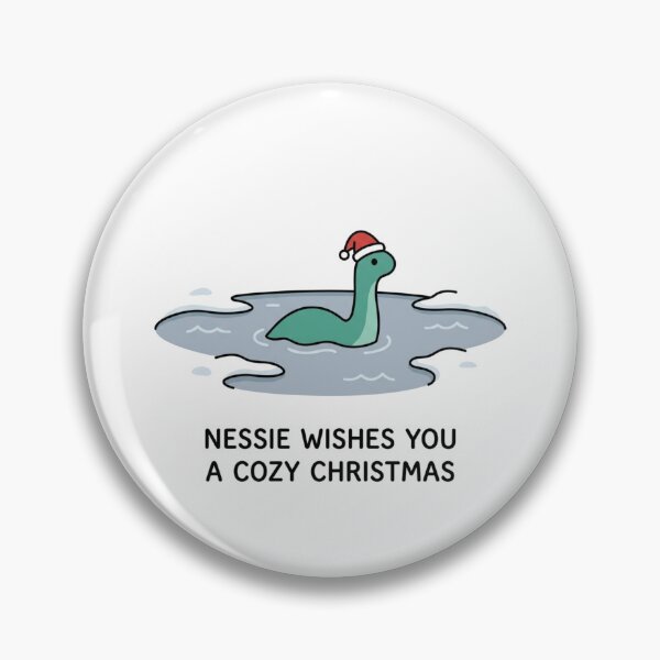 Item preview, Nessie Wishes You A Cozy Christmas Cute Loch Ness Monster Holiday designed and sold by raedattia.