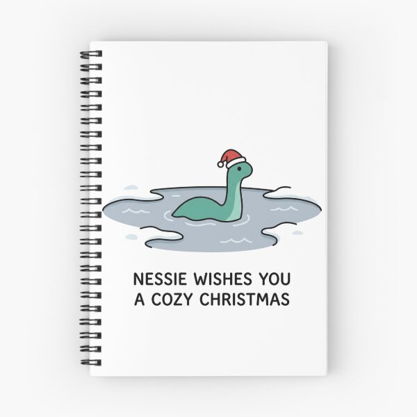 Item preview, Nessie Wishes You A Cozy Christmas Cute Loch Ness Monster Holiday designed and sold by raedattia.