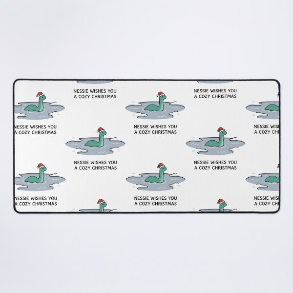 Item preview, Nessie Wishes You A Cozy Christmas Cute Loch Ness Monster Holiday designed and sold by raedattia.