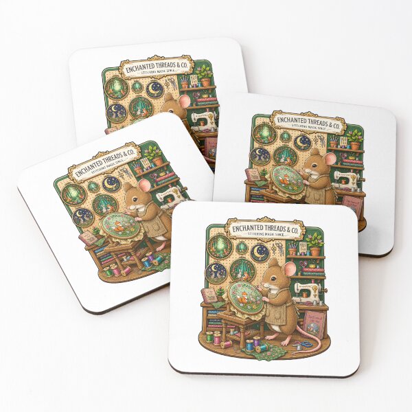 Artikelvorschau, Enchanted Threads & Co. | Magical Mouse Embroidery | Woodland Stitching & Sewing entworfen und verkauft von MrDev.