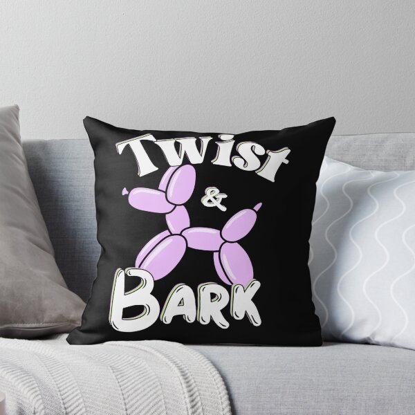 Item preview, Twist and Bark Retro Balloon Dog Neon Pop Art | White Text Edition designed and sold by SunandShade.
